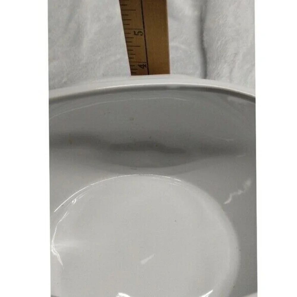White Ceramic Chicken Hen‎ Lidded Dish Candy Bowl Container Decor Kitchen
